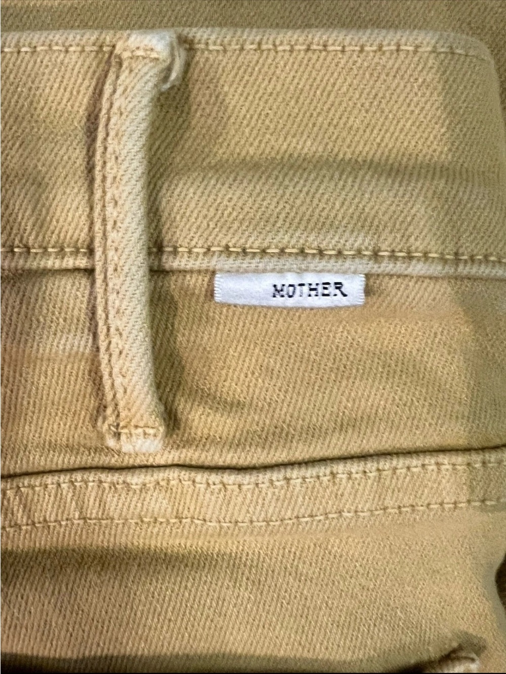 Mother high waisted Hustler ankle fray Beige 27 Modern California Retro Style - Picture 9 of 9